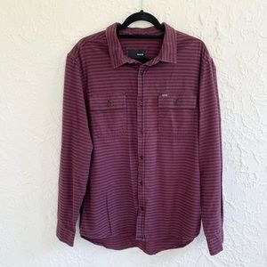 Men’s Hurley Striped Flannel Button Down